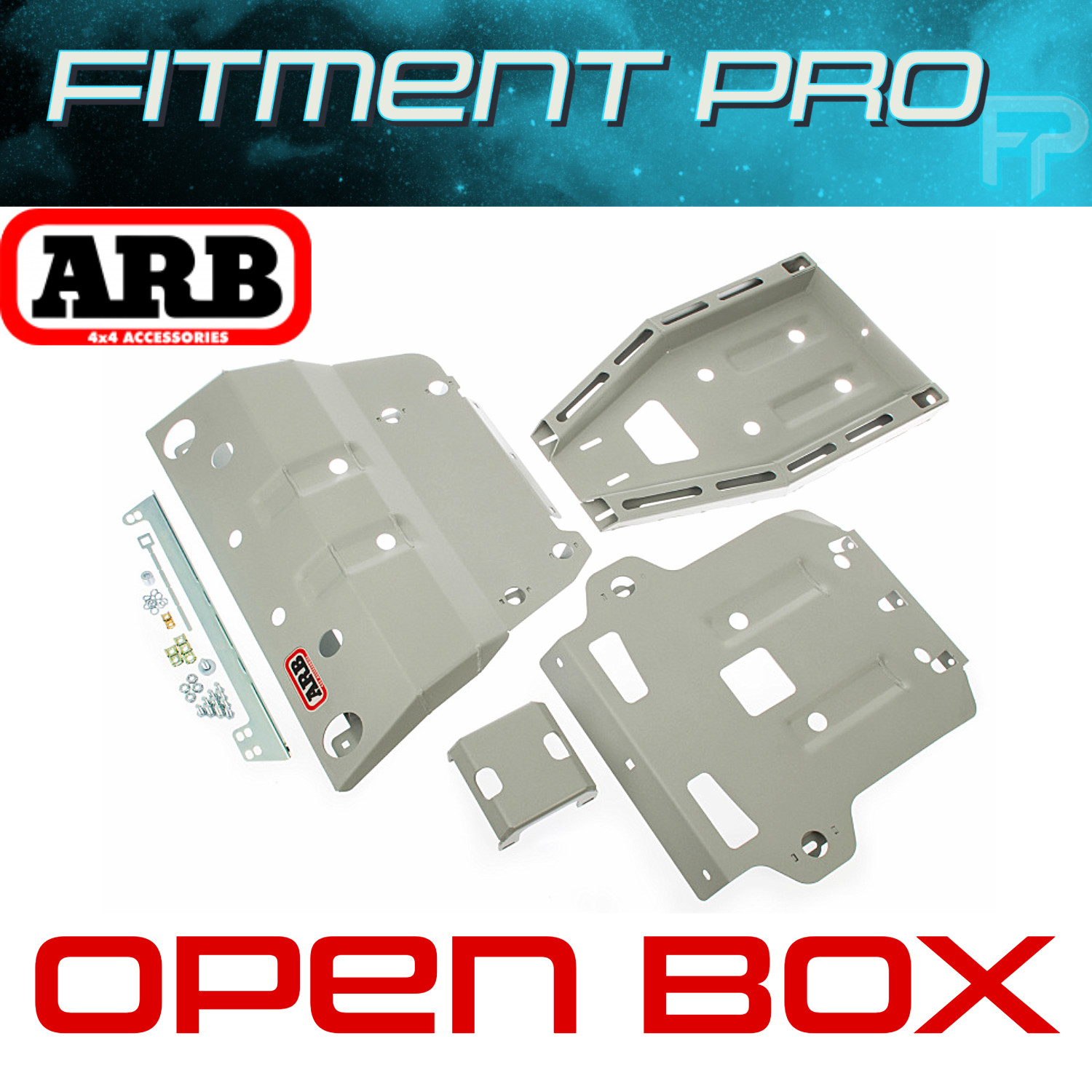 ARB 5421100 Steel Skid Plate Bell Pan For 10-13 Toyota 4Runner 07-14 FJ Cruiser