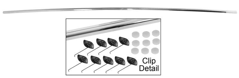 1971-74 Dodge Challenger Trunk Lid Molding w/ Clips New