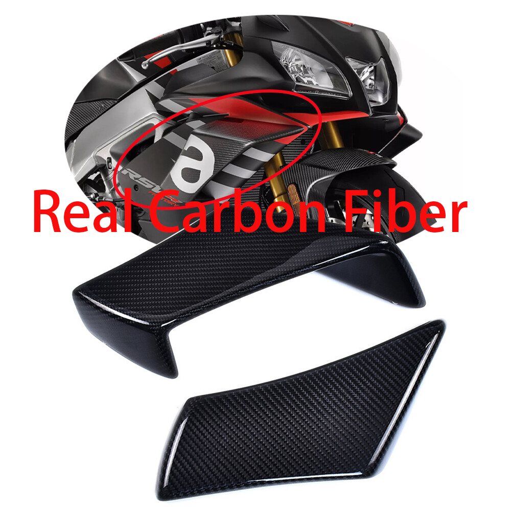 For 2010 - 2020 RSV4 Carbon Fiber Aerodynamic Wing Spoiler Winglets , Glossy For 2010 - 2020 RSV4 Carbon Fiber Aerodynamic Wing Spoiler Winglets , Glossy