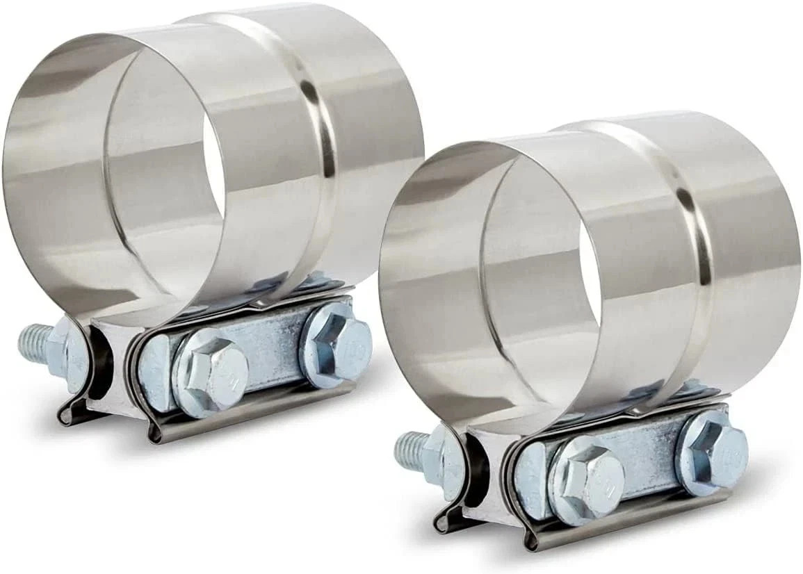 1.5\'\' Lap Joint Exhaust Band Clamp, Heavy-duty Clamps 1.5in, 2pack 
