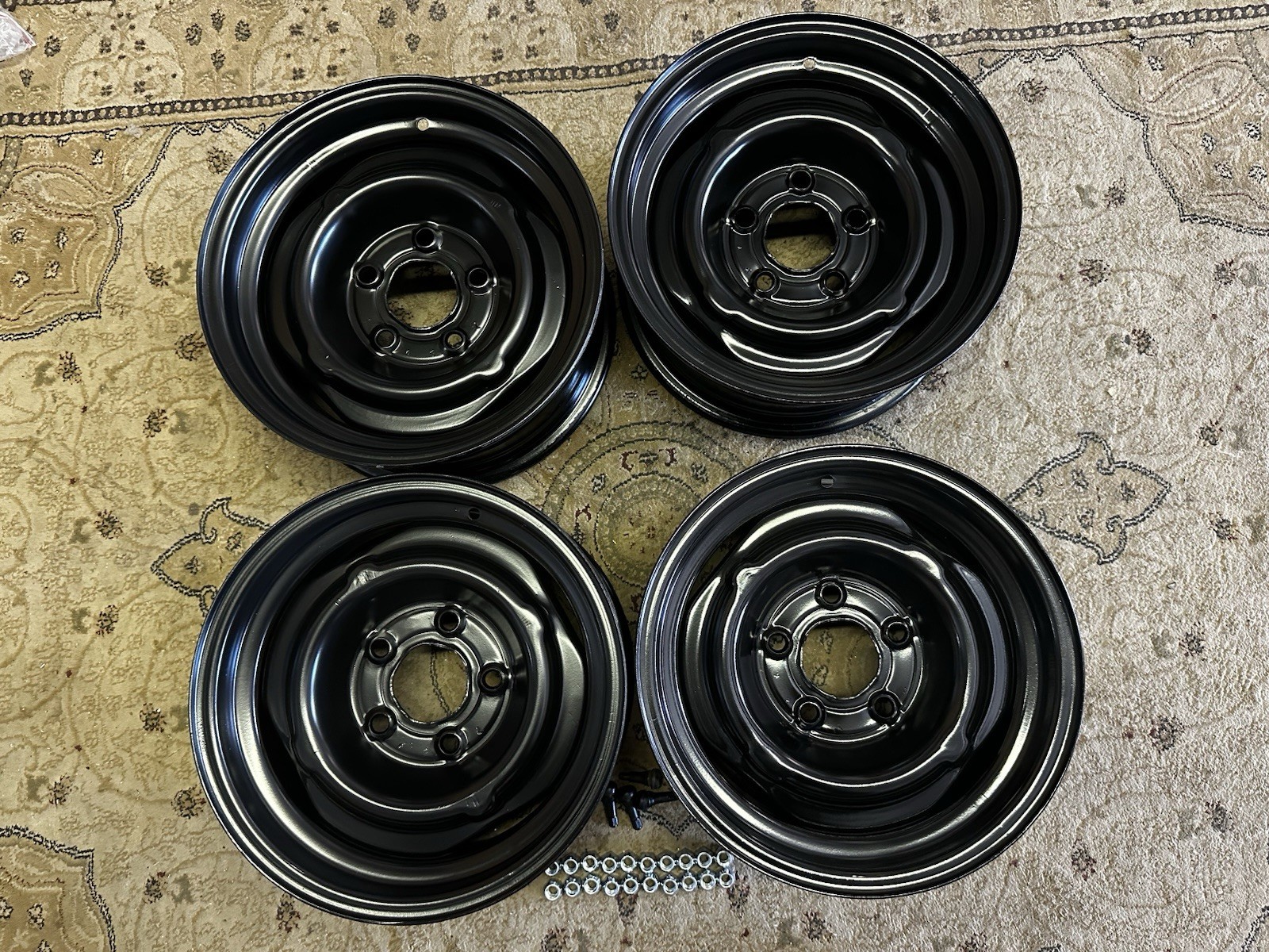 1969-72 CHEVELLE SS/NOVA SS 14x6 STEEL DISC BRAKE WHEELS NICE COPO STYLE TW CODE