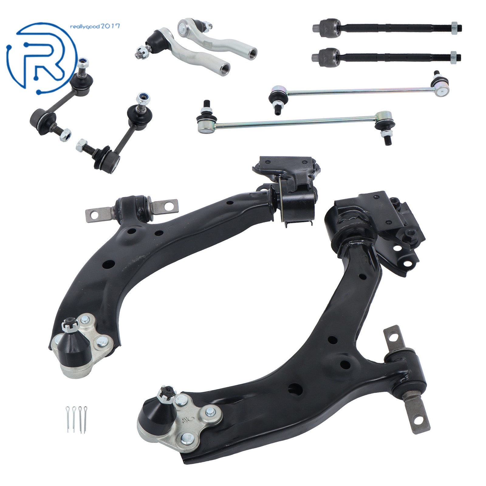 10PCS Suspension Kit For Honda CR-V CRV 2012-2014 Control Arms Tie Rods Links