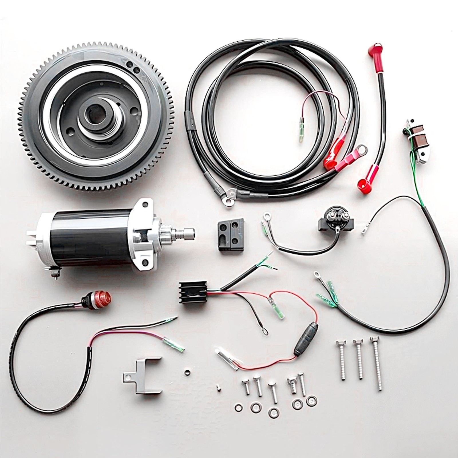66T-85550-00 Electrical Start Conversion Kit for Yamaha Outboard 2 -stroke 40HP