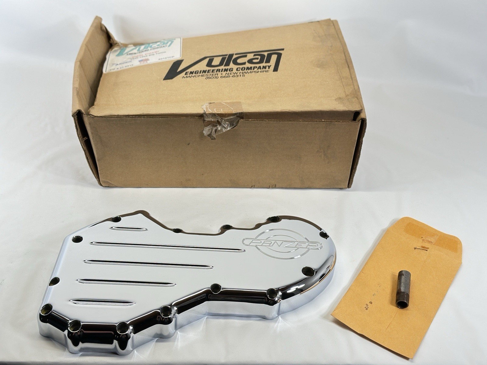 Vulcan PANZER billet Chrome Cam Cover 48-69 Harley Panhead Generator Shovelhead Vulcan PANZER billet Chrome Cam Cover 48-69 Harley Panhead Generator Shovelhead