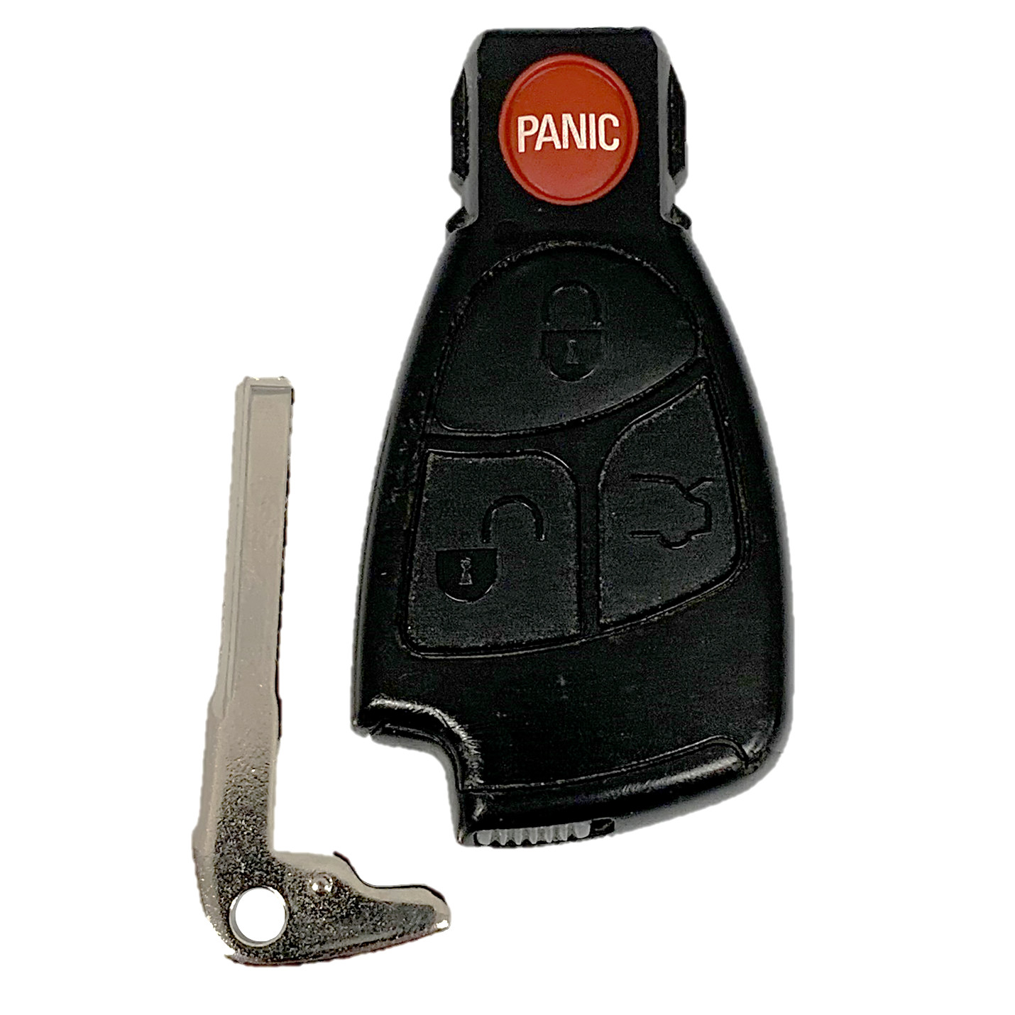 OEM Mercedes Benz Keyless Remote Fob 4B + UNCUT Key Insert Mercedes - IYZ 3312 OEM Mercedes Benz Keyless Remote Fob 4B + UNCUT Key Insert Mercedes - IYZ 3312