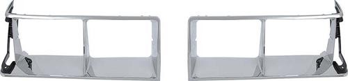 1984-87 Buick Regal; Headlight Bezels; Chrome; RH & LH; Pair