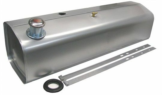 1928 1932 Chevy Alloy Coated Steel 15 Gallon Fuel Tank with Chrome Twist-on Cap