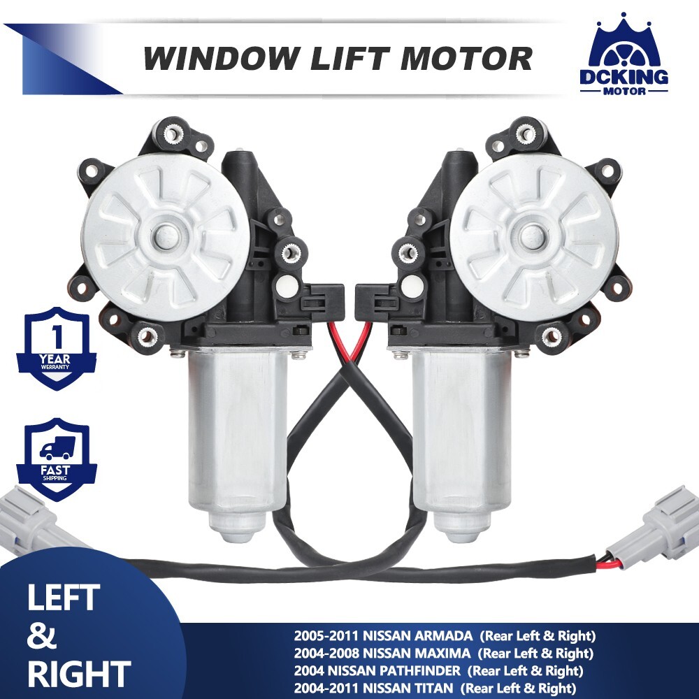 2X Window Motors For Nissan Armada Maxima Pathfinder Titan Rear Left And Right 2X Window Motors For Nissan Armada Maxima Pathfinder Titan Rear Left And Right