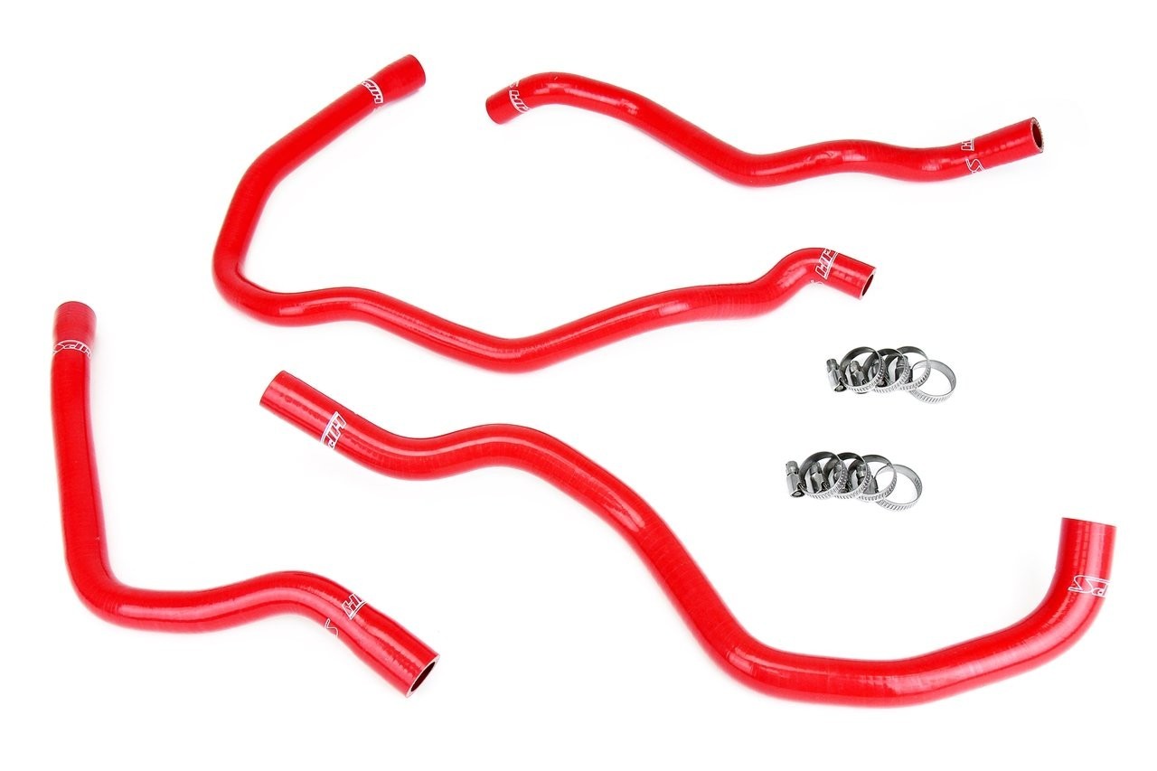 HPS Red 3-Ply Silicone Heater Coolant Hose Kit For 00-06 BMW E46 2.5L 2.8L 3.0L