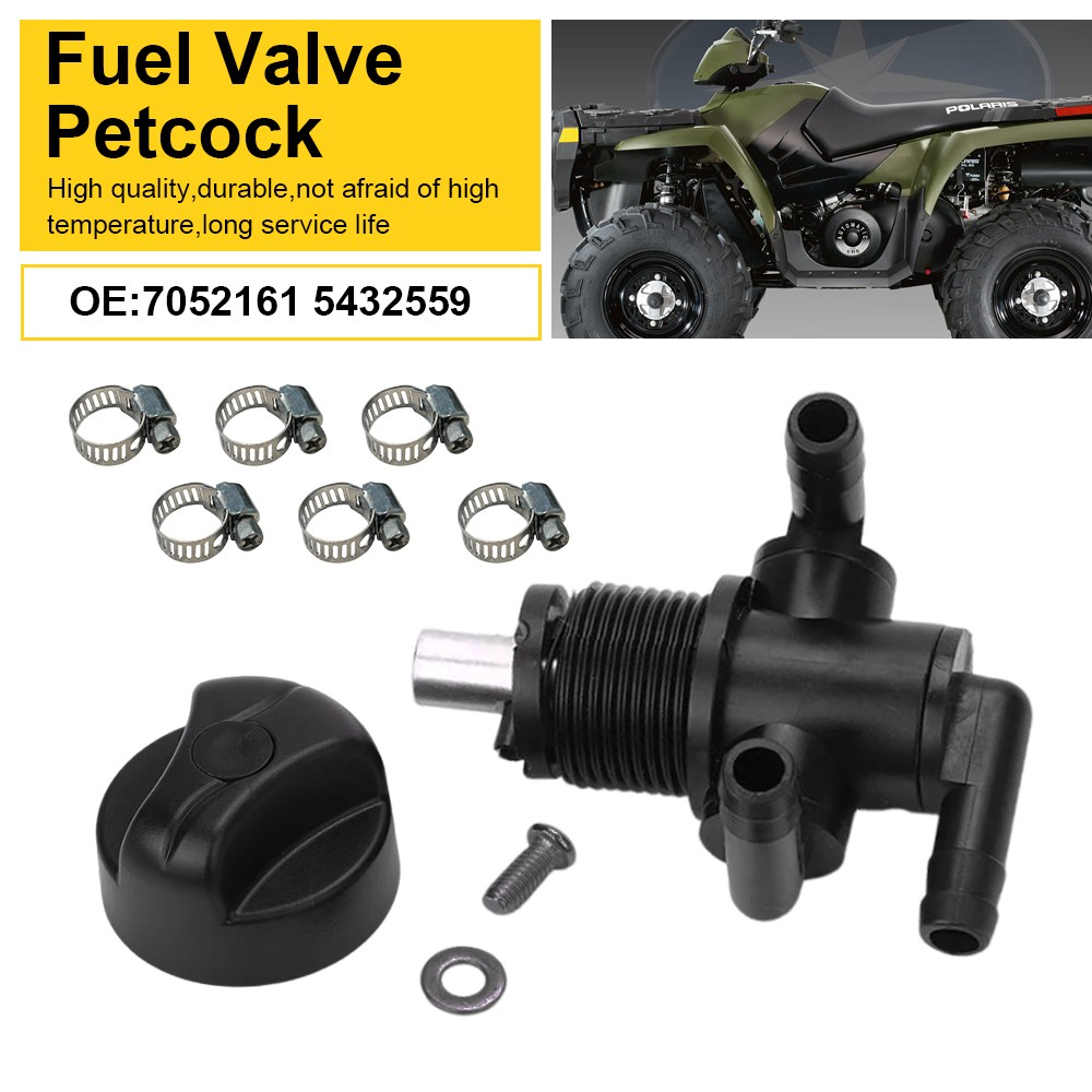 For 1997-2004 Polaris Sportsman 500 4X4 6x6 3-Way Fuel Shut Off Valve Petcock H