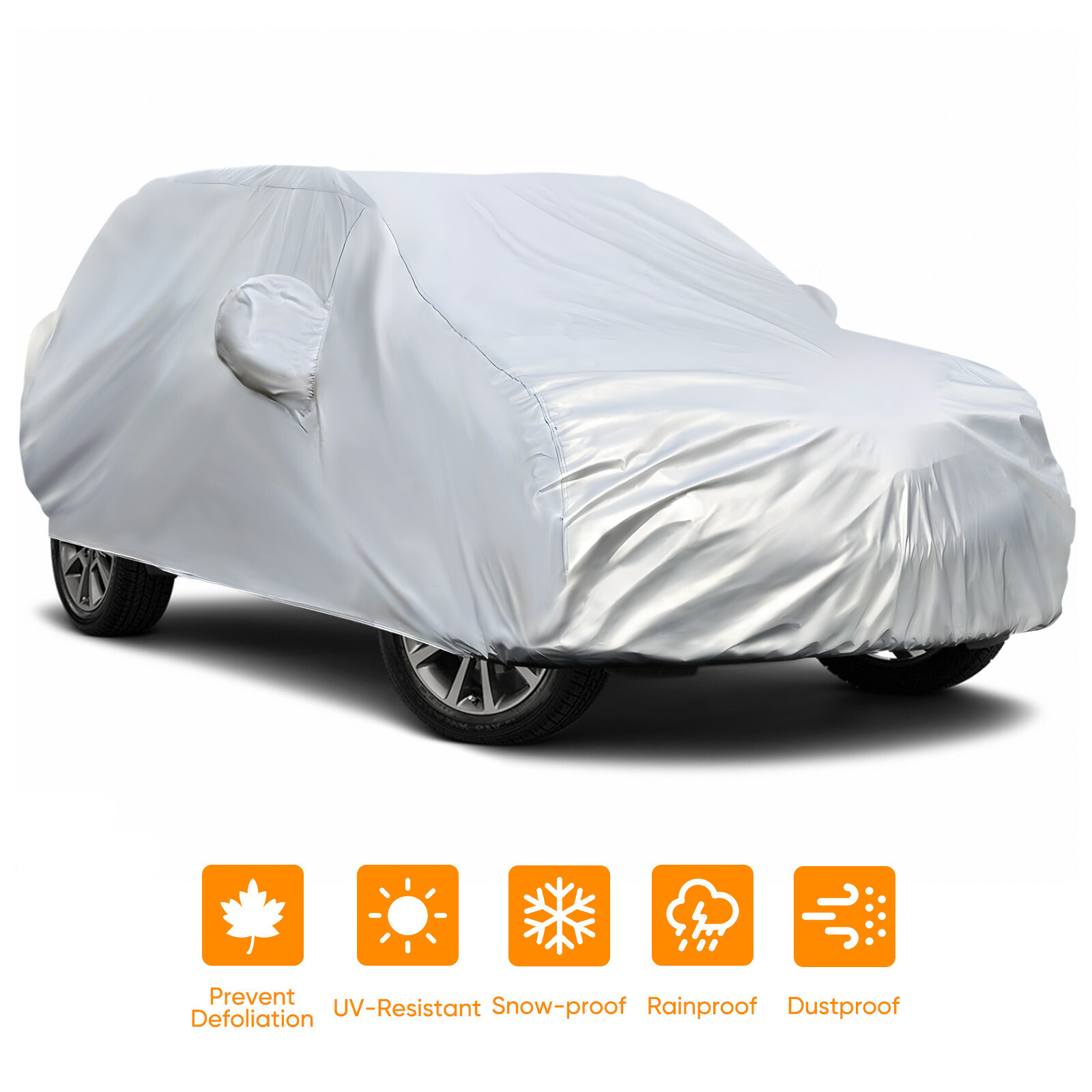 XXL Large Waterproof Full SUV Car Cover Snow Dust All Weather Protector Outdoor