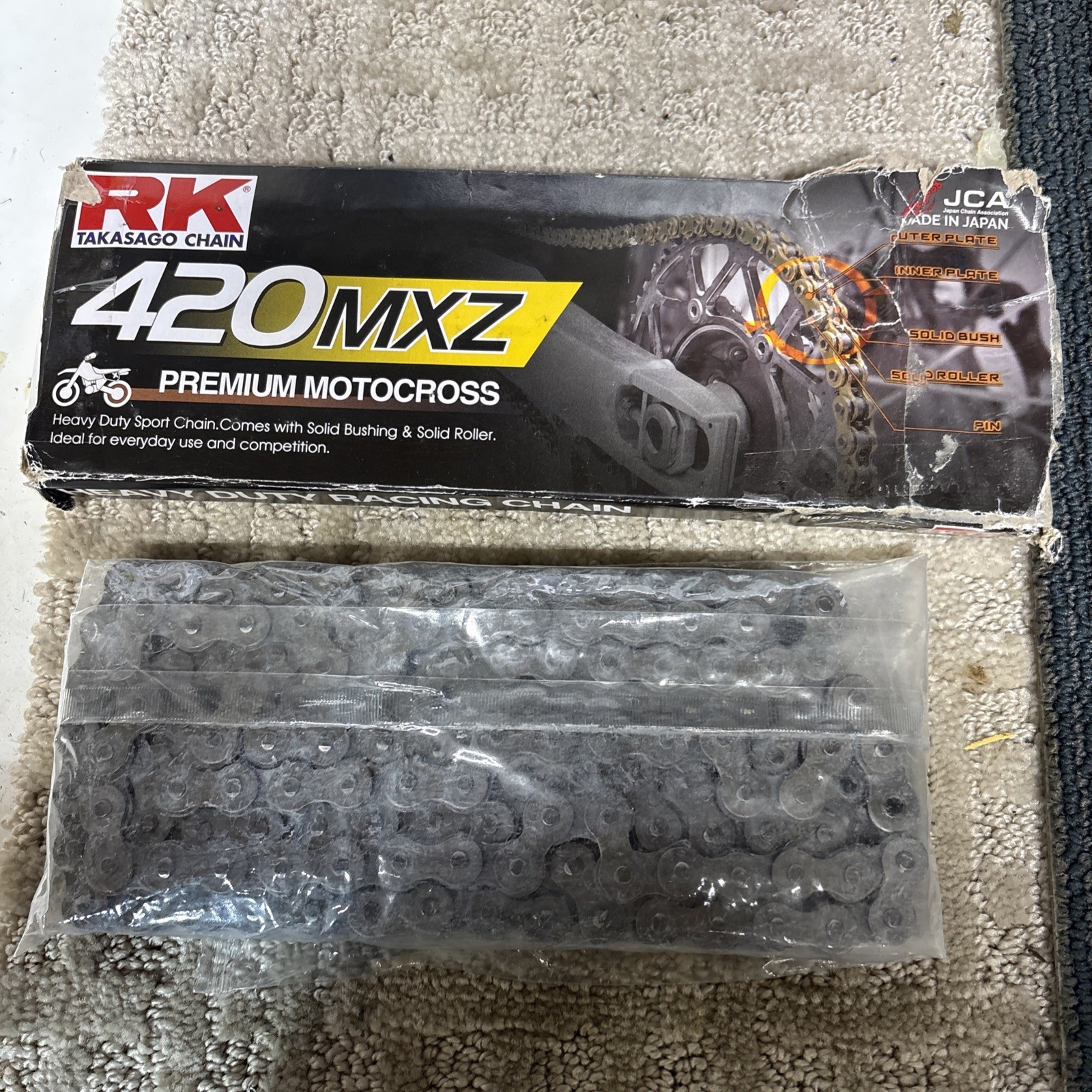 New RK Takasago Chain GB420MXZ Premium Motocross Racing Chain Gold 116 Link