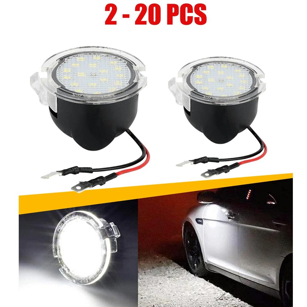 2-20PCS Clear Mirror Puddle Side LED For Light Ford F150 -2014 2003-16 2009 Ford