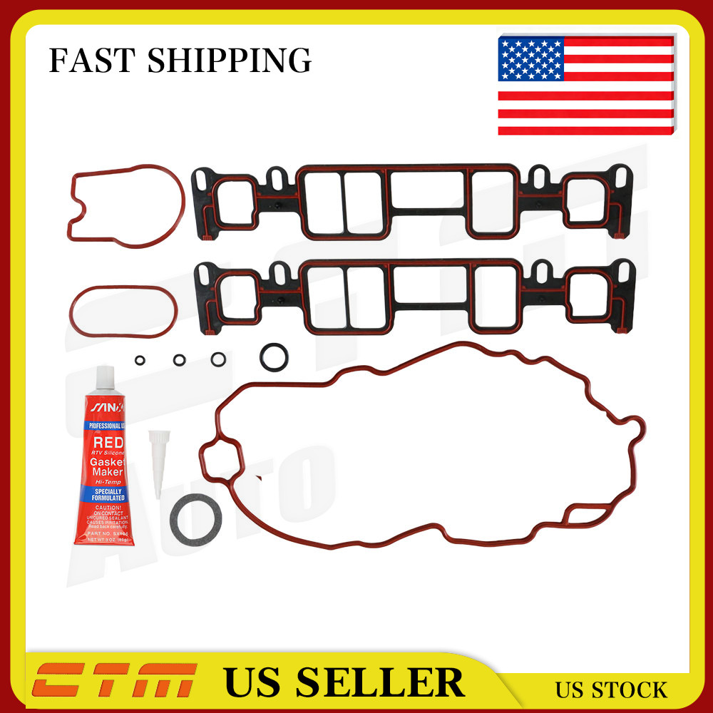 Intake Gasket Set For 96-06 GMC Chevrolet Isuzu Oldsmobile 4.3L Intake Gasket Set For 96-06 GMC Chevrolet Isuzu Oldsmobile 4.3L