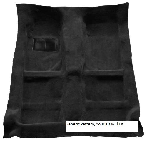 ACC Black Molded Carpet Flooring fits 1988-1991 Honda CRX 2DR Passenger area