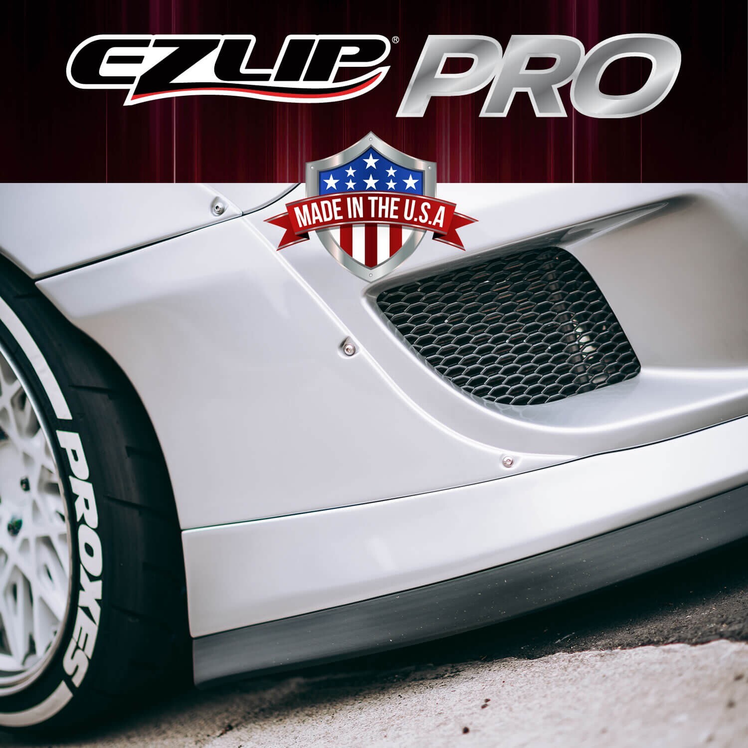EZ Lip Front Splitter PRO - Universal Fit 2-inch Bumper Spoiler Body Kit Wing