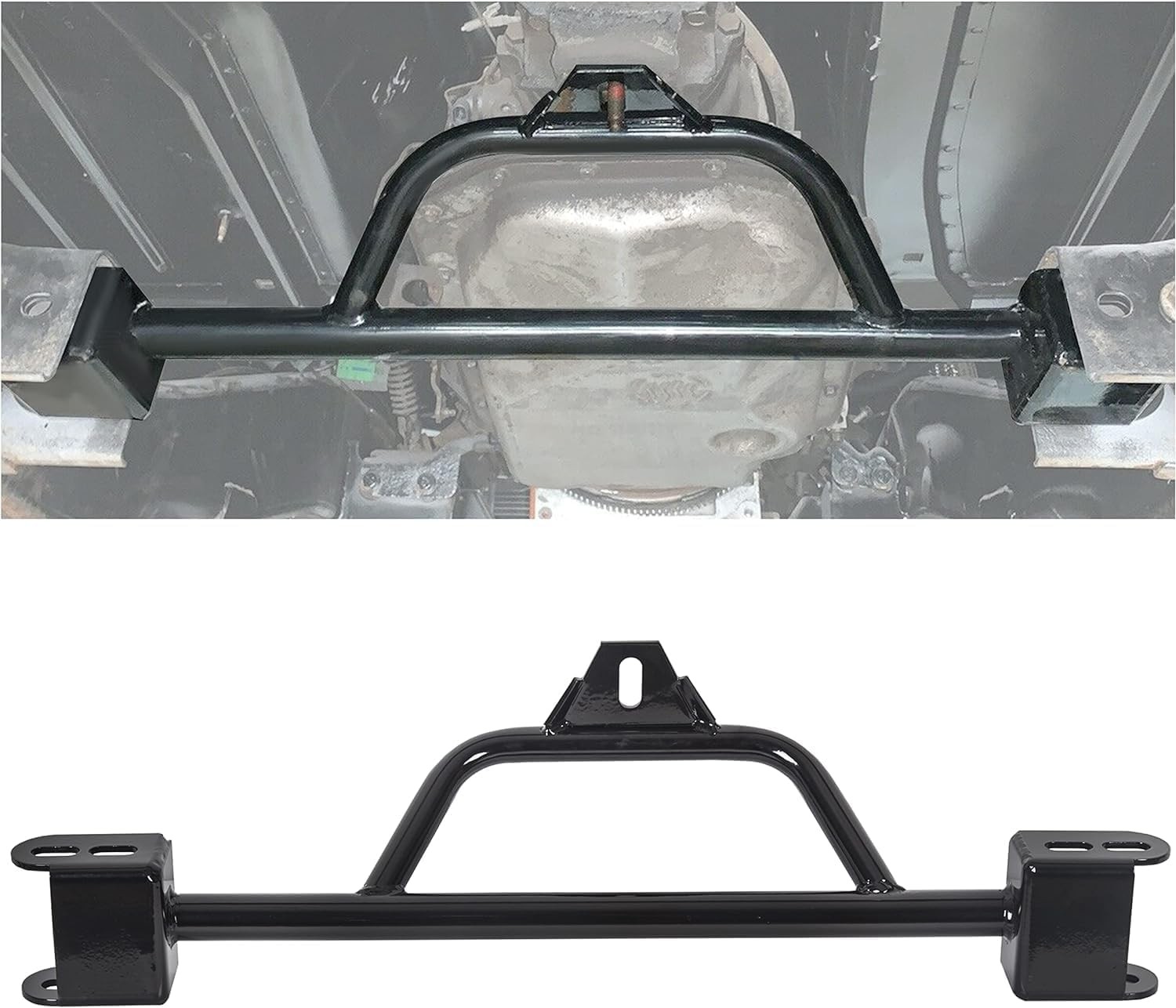 ECOTRIC 4L60E to 4L80E Conversion Crossmember Compatible with 2000-2013 Black 