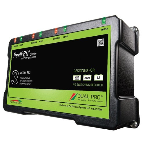 Dual Pro Rs3 Battery Charger 3 Bank 18 Amps