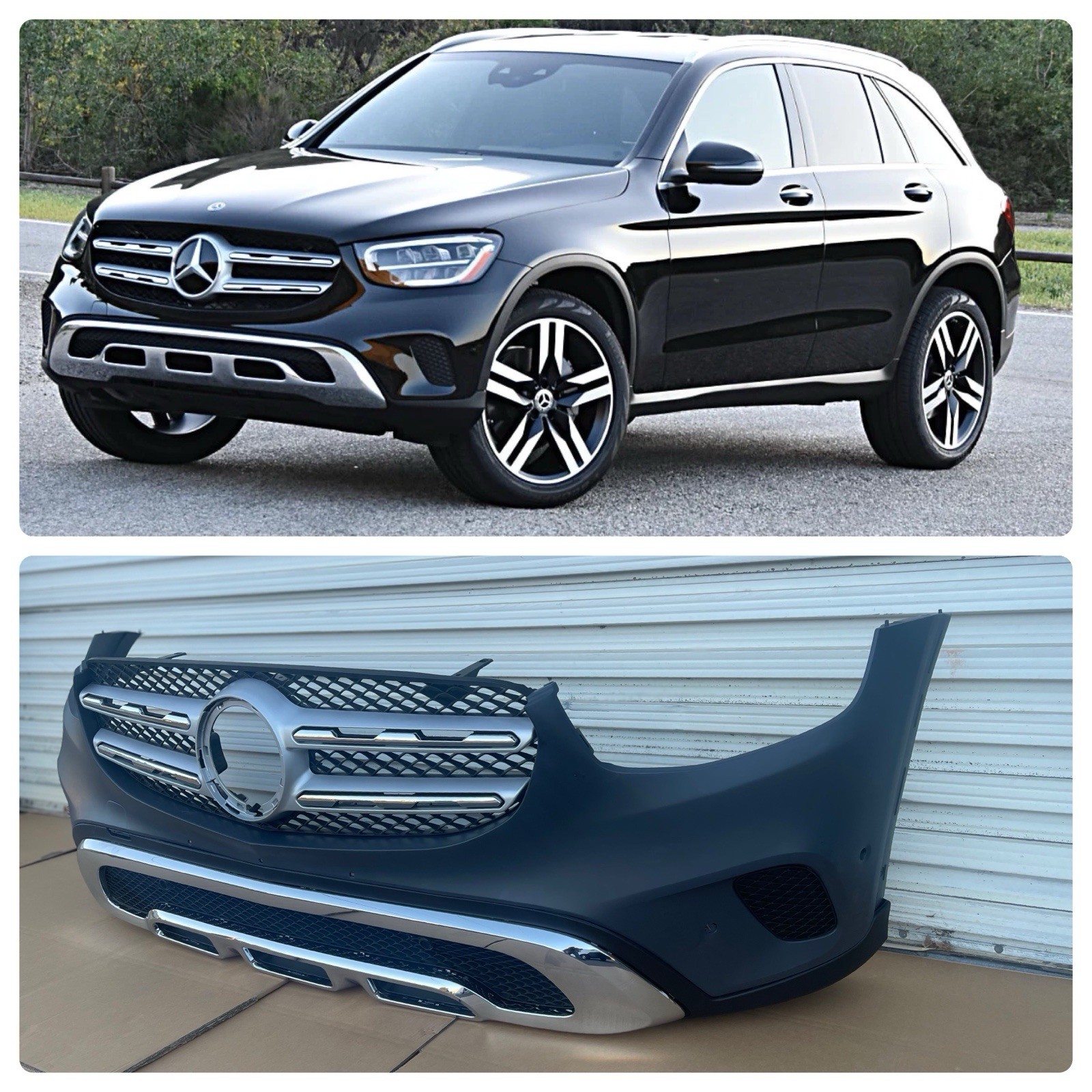 2020-2023 MERCEDES GLC300 FRONT BUMPER COVER ASSEMBLY Compete Set 2020-2023 MERCEDES GLC300 FRONT BUMPER COVER ASSEMBLY Compete Set