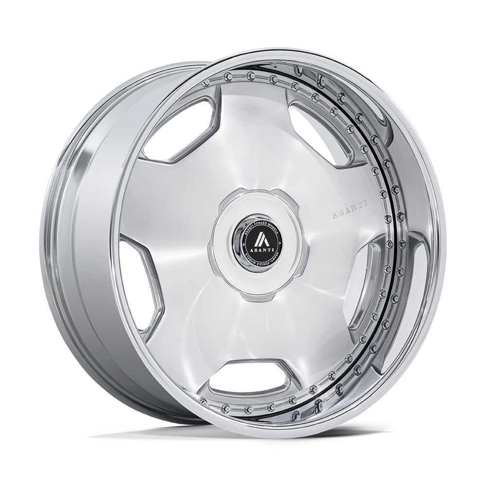 22x9 Asanti Forged AS Regime Brushed Chrome Wheel 5x112/5x120 (25mm)