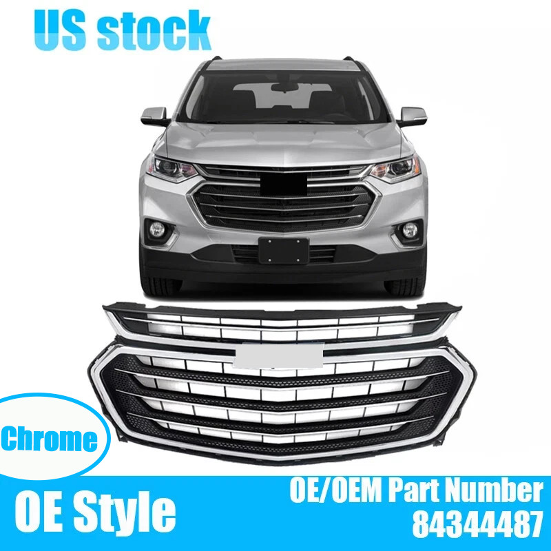 2018 2019 2020 2021 Chevrolet Traverse Chrome Front Grille Mesh Grill 84344487