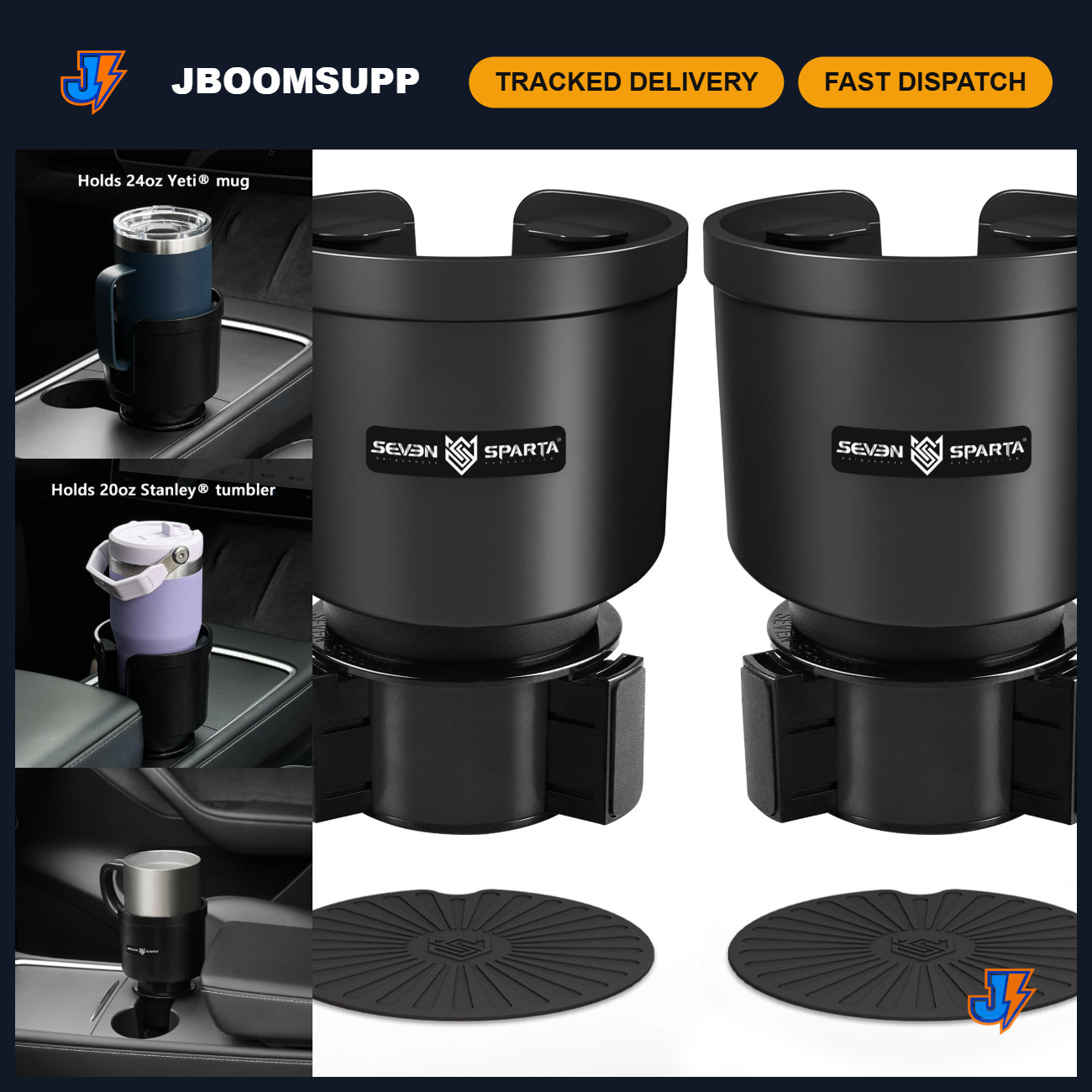 Car Cup Holder Expander for 32-46oz Bottles & Tumblers - Adjustable Fit, Sturdy Car Cup Holder Expander for 32-46oz Bottles & Tumblers - Adjustable Fit, Sturdy