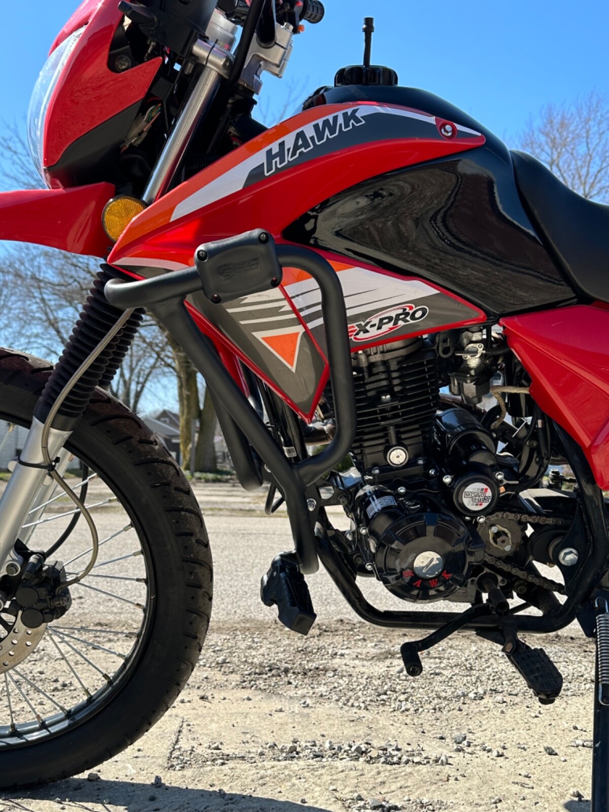Hawk 250 highway bars/crash bars