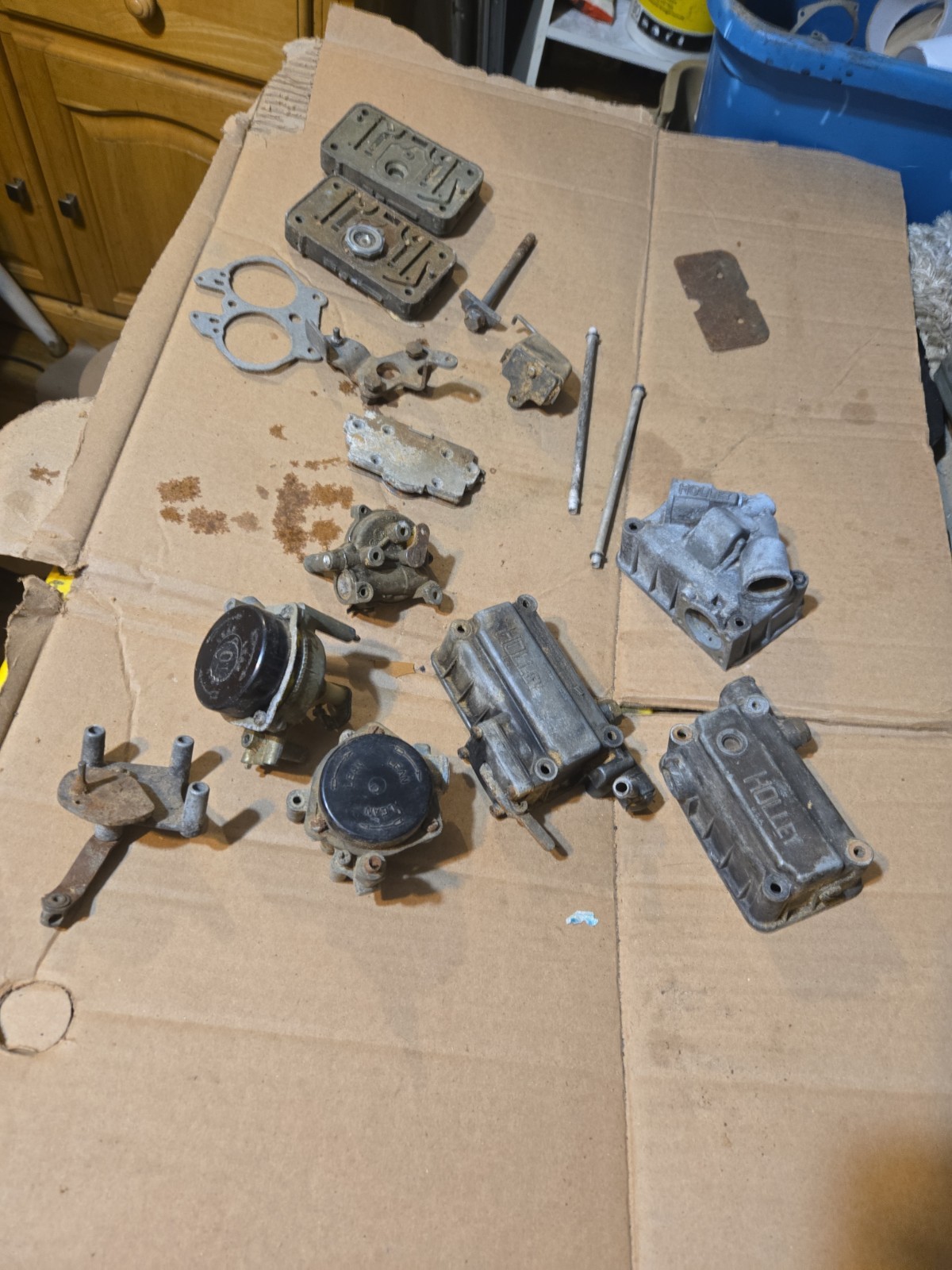 Holley Four Barrel Carburetor Parts Lot Misc 