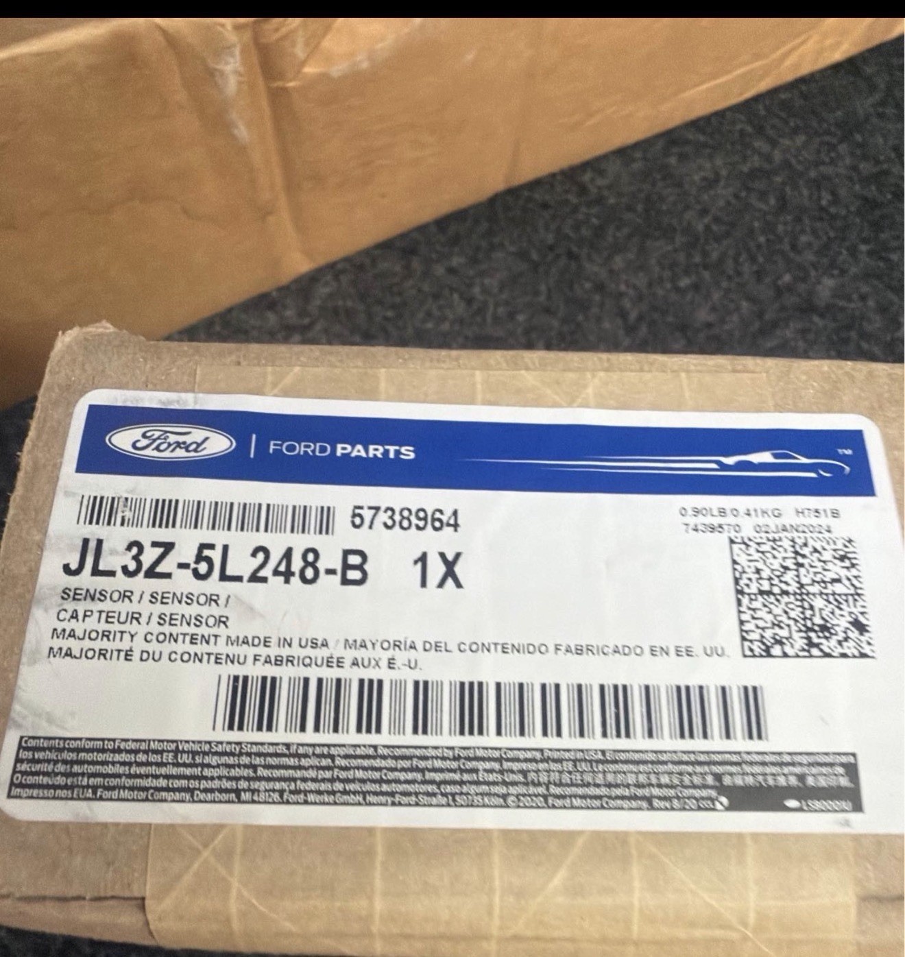 BRAND NEW:FORD OXIDE SENSOR ASSEMBLY Ford F-150 2018-2021