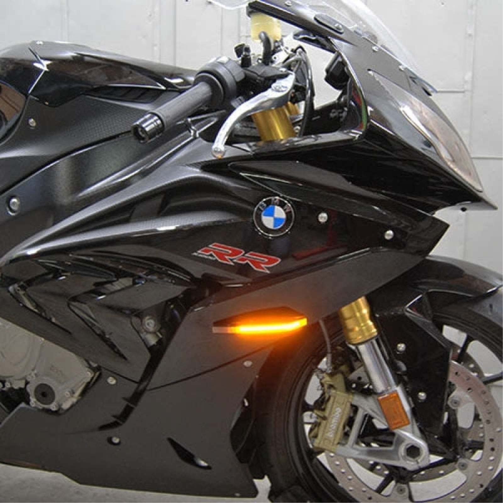 New Rage Cycle Front Turn Signals - Black for 09-19 BMW S1000RR S1000RR-FB New Rage Cycle Front Turn Signals - Black for 09-19 BMW S1000RR S1000RR-FB