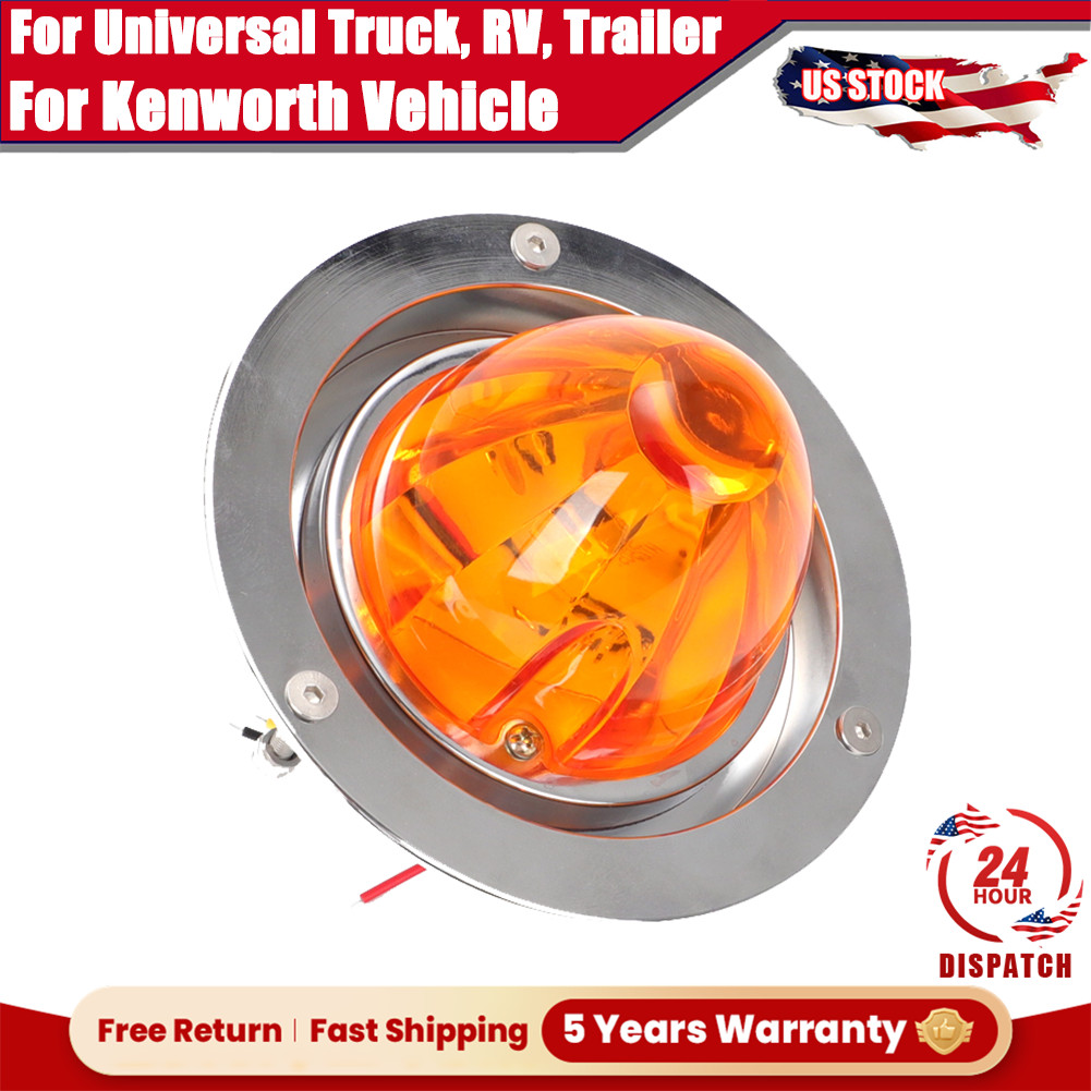 Front Left Upgraded Watermelon Lamp Bracket W/ Light For Kenworth Vehicle RV US