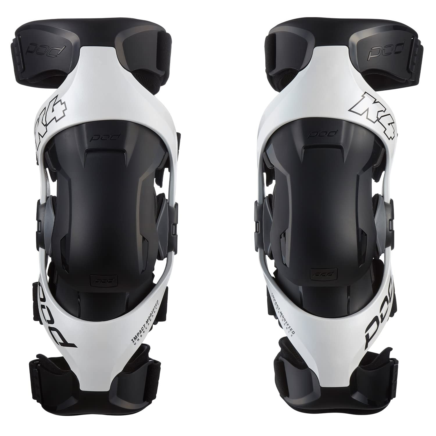 POD K4 V2.0 Knee Brace Pair White/Black X-Large/2X-Large K4024-058-XL/2X POD K4 V2.0 Knee Brace Pair White/Black X-Large/2X-Large K4024-058-XL/2X