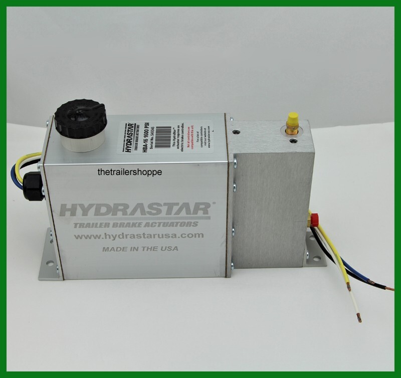 Hydrastar Electric Hydraulic Brake Axle Actuator Trailer Disc 1600 PSI Hydrastar Electric Hydraulic Brake Axle Actuator Trailer Disc 1600 PSI