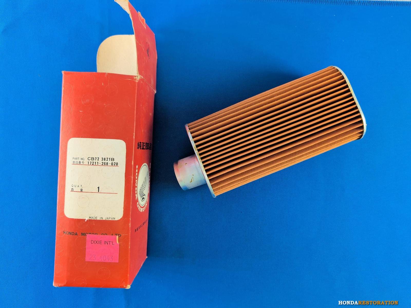 NOS Honda CB72 Hawk 1961 Element Cleaner 17211-268-020 Genuine OEM