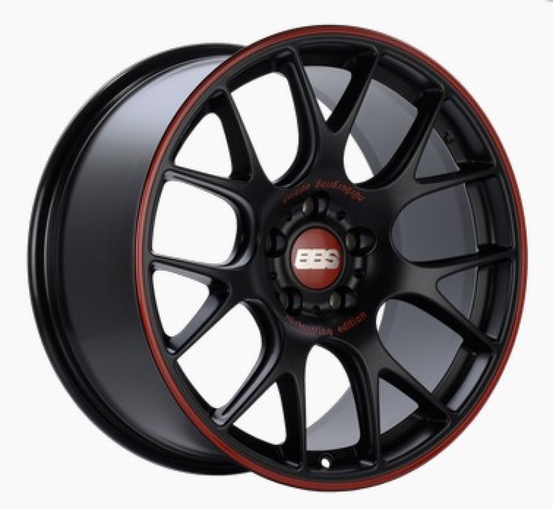 BBS For CH-R Nurburgring Edition 18x8.5 Satin Black/Red Lip Wheel - 5x112 ET47