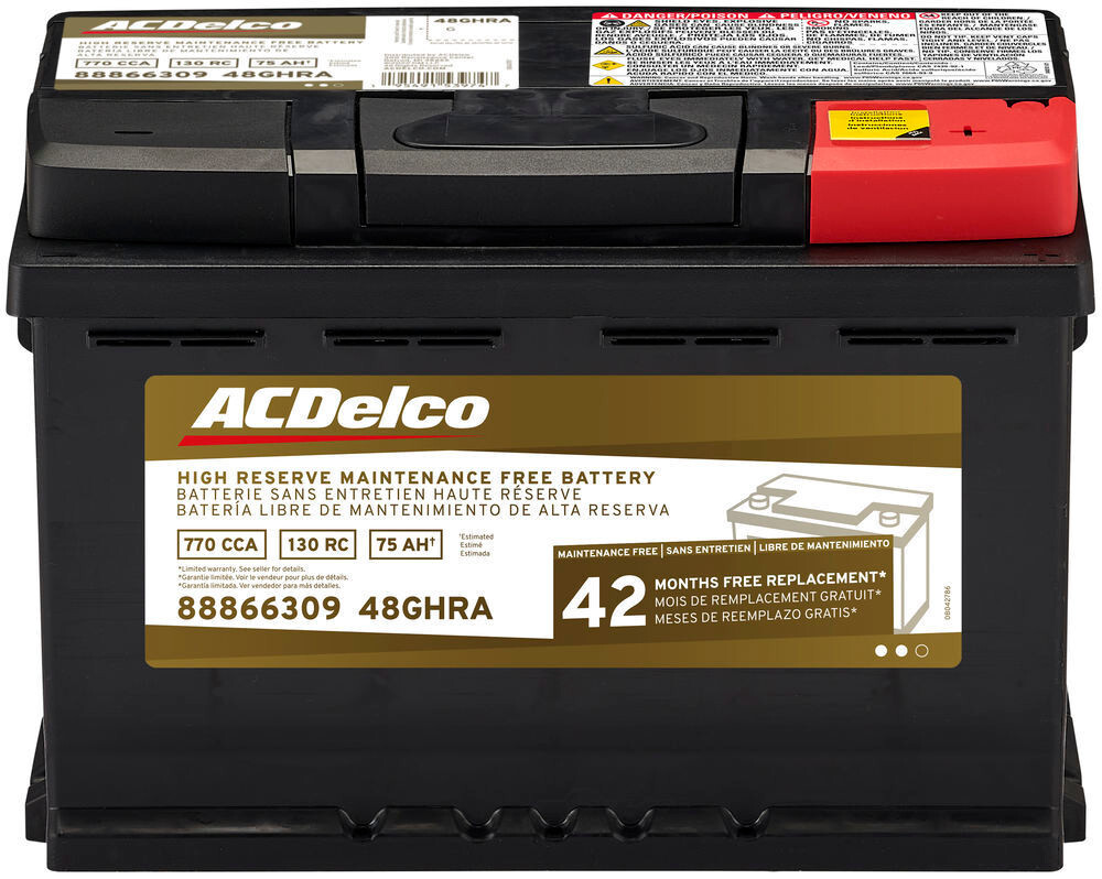 Vehicle Battery-42 Month Warranty High Reserve ACDelco 48GHRA Duramax Vehicle Battery-42 Month Warranty High Reserve ACDelco 48GHRA Duramax