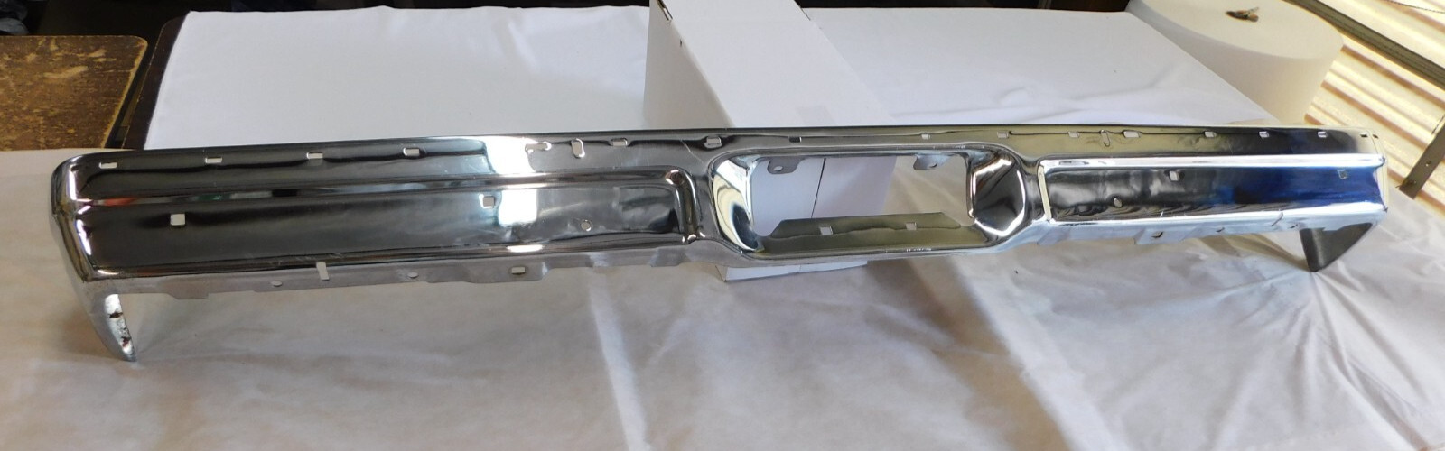 NOS OEM Ford 1974 1978 Galaxie 500 LTD Rear Bumper Chrome Verify 1975 1976 1977