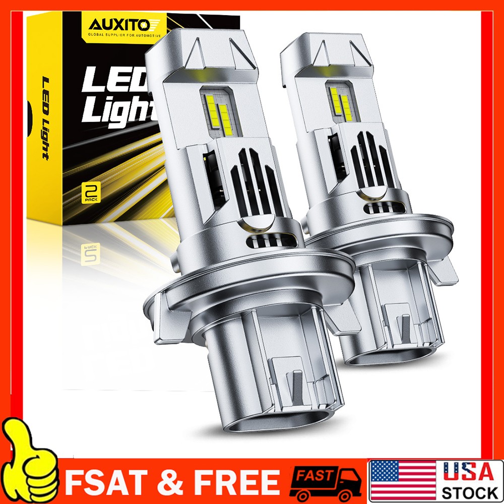 2X H13 9008 Super Bright LED Headlight Bulbs Kit 33000LM 6500K White Hi-Lo Beam