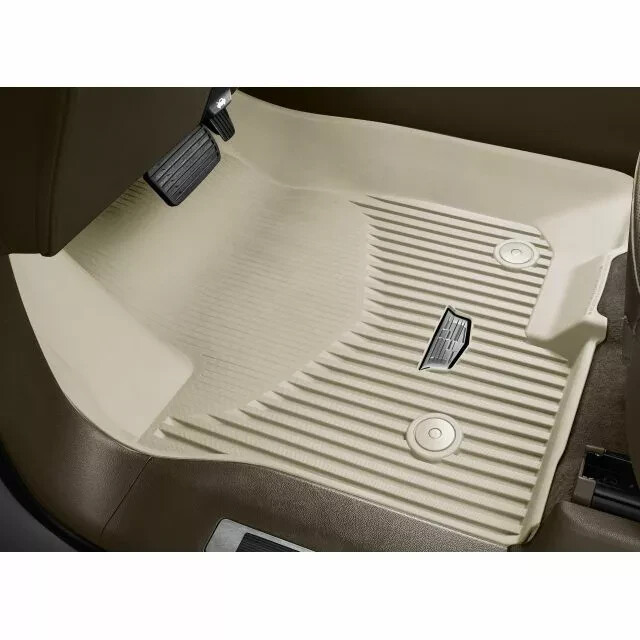 2021-2027 Cadillac Escalade / ESV Front Floor Liners 84999865 Whisper Beige OEM