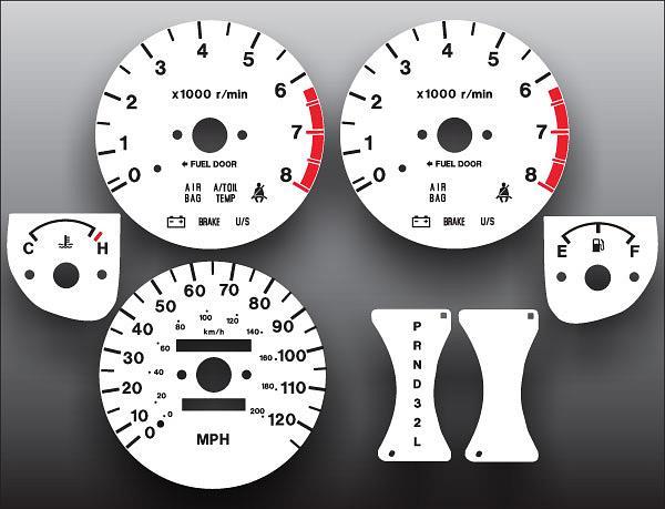 White Face Gauges for 1998-1999 Isuzu Rodeo Amigo White Face Gauges for 1998-1999 Isuzu Rodeo Amigo