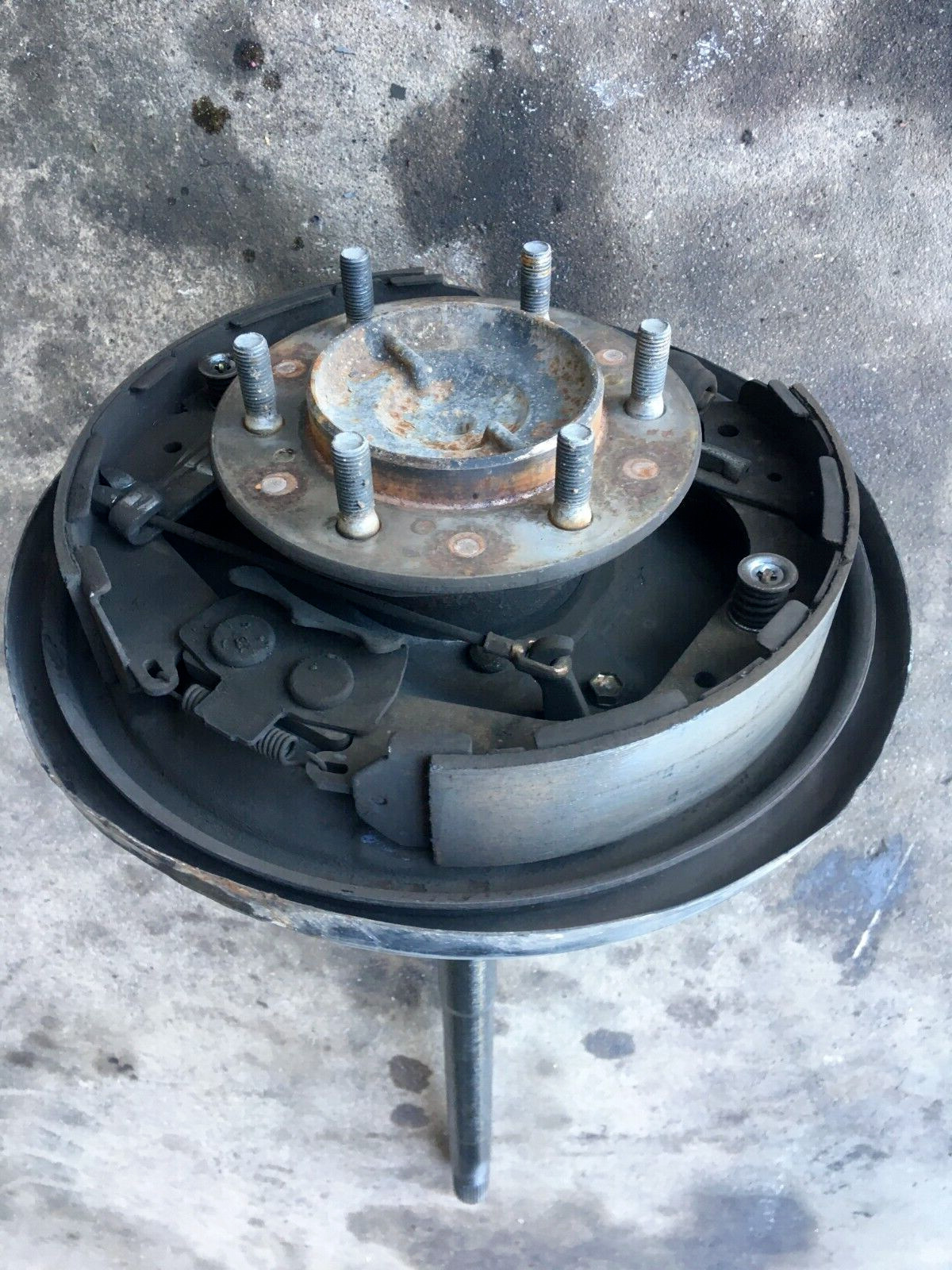01-02 Toyota 4Runner PASSENGER REAR Axle Shaft w Backing Plate & ABS