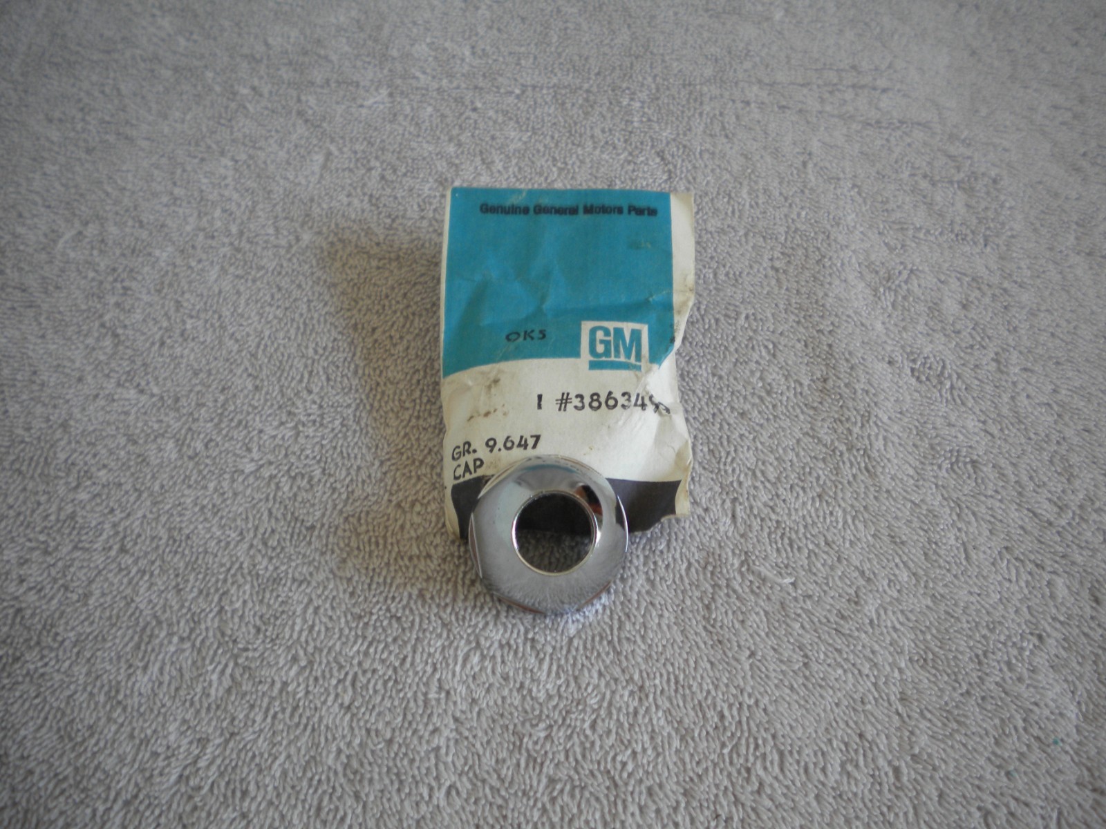  1965 - 1968 NOS Corvette-Antenna Hex Nut - GM #3863499 In Package