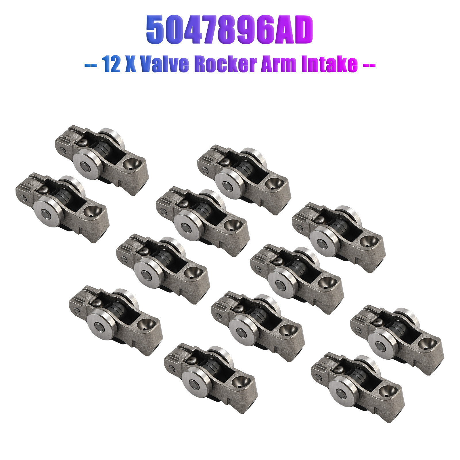 12 X Valve Rocker Arm Intake 5047896AD for Dodge Jeep Chrysler 3.6L 2016-2024 U