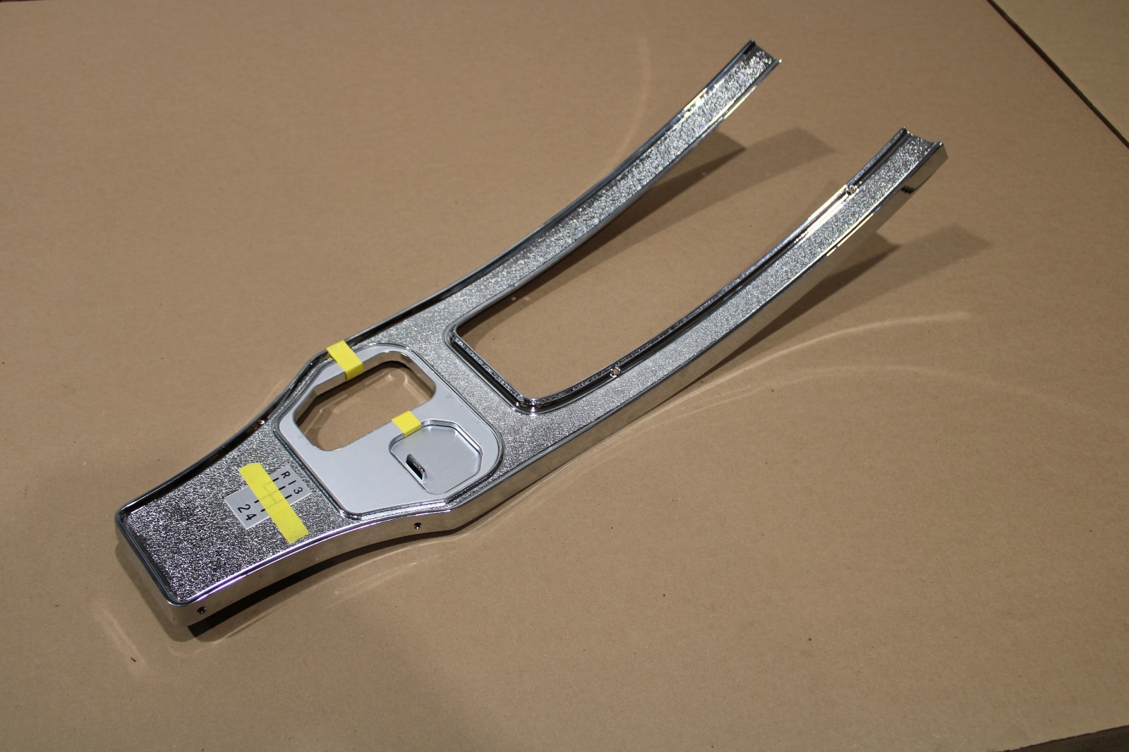 1964 - 1967 Corvette NEW Manual Shift Console Plate Die Cast Chrome Plated 1964 - 1967 Corvette NEW Manual Shift Console Plate Die Cast Chrome Plated