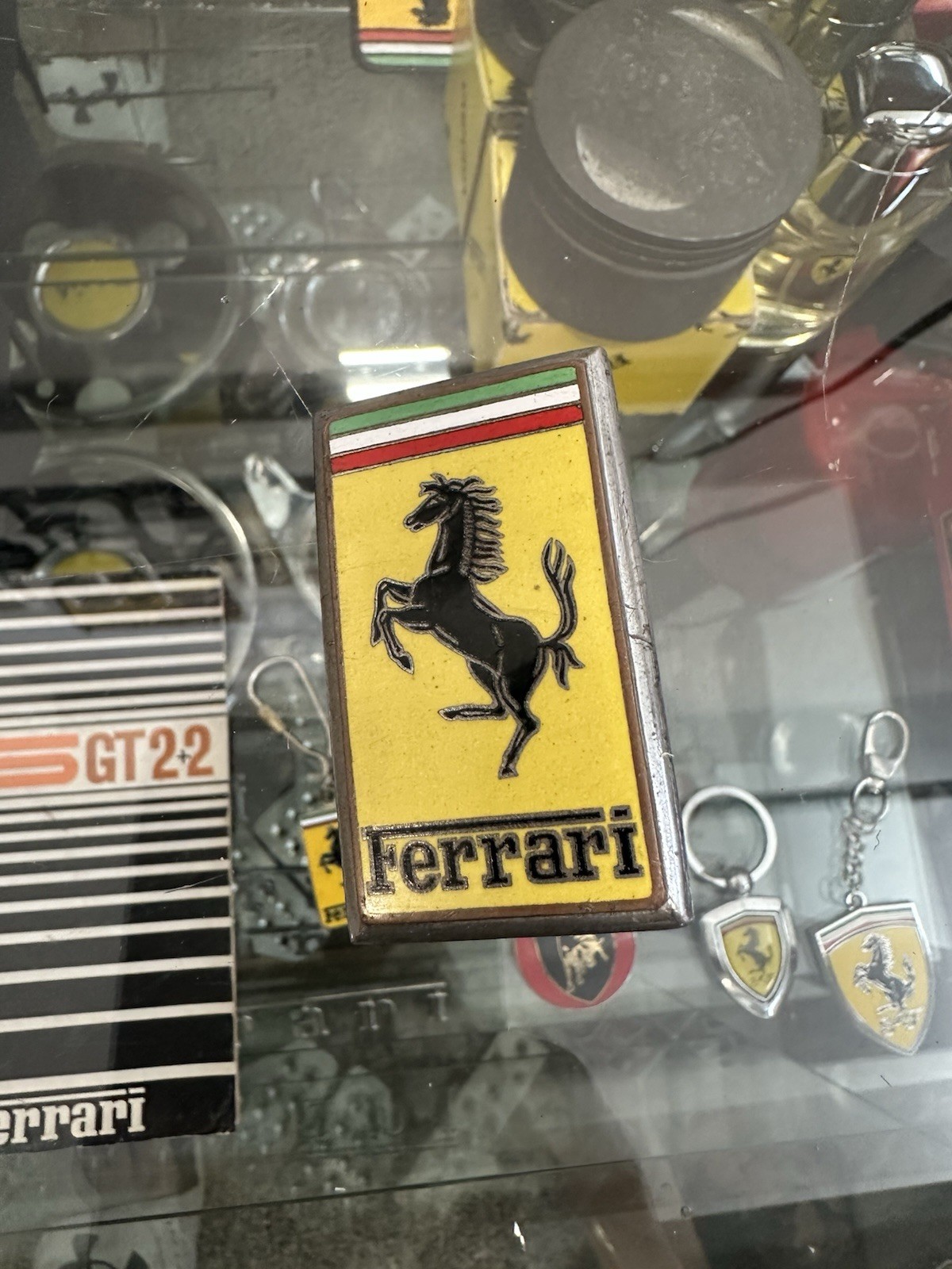 Ferrari OMEA Milano Nose emblem decals Badge 250,275,330,365 Rare Vintage Ferrari OMEA Milano Nose emblem decals Badge 250,275,330,365 Rare Vintage