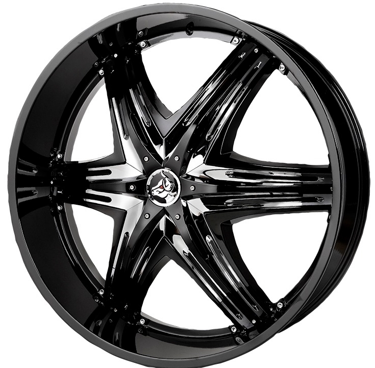 24 inch 24x10 DIABLO ELITE G2 Black wheel rim 6x5.5 6x139.7 +12