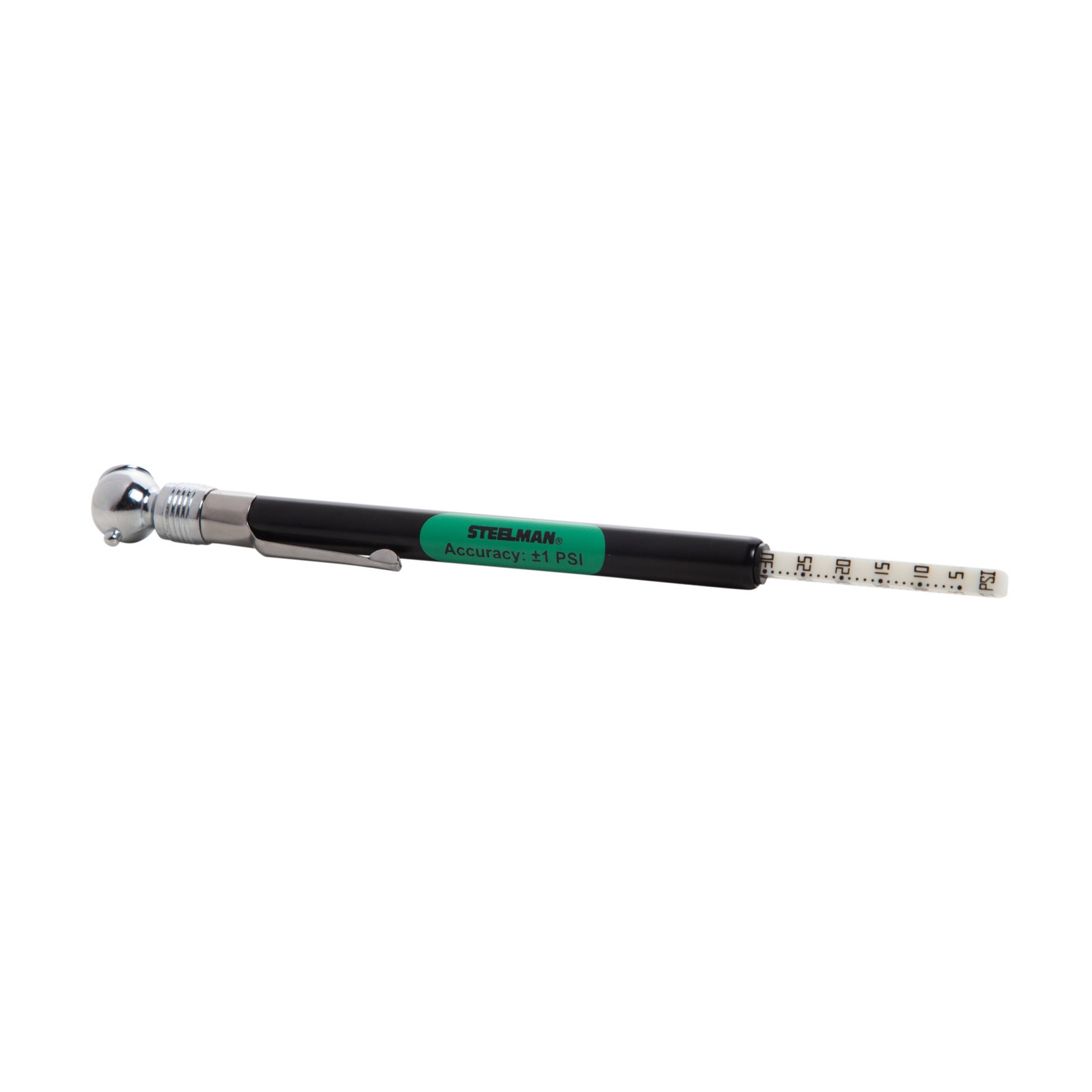 Steelman 5-50 PSI Pencil Style Tire Air Pressure Gauge, 97813