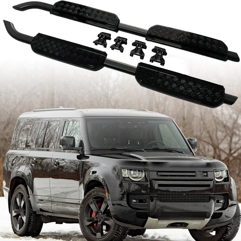 For Land Rover Defender 110 2020-2024 Side Step Nerf Bars Running Board Aluminum For Land Rover Defender 110 2020-2024 Side Step Nerf Bars Running Board Aluminum