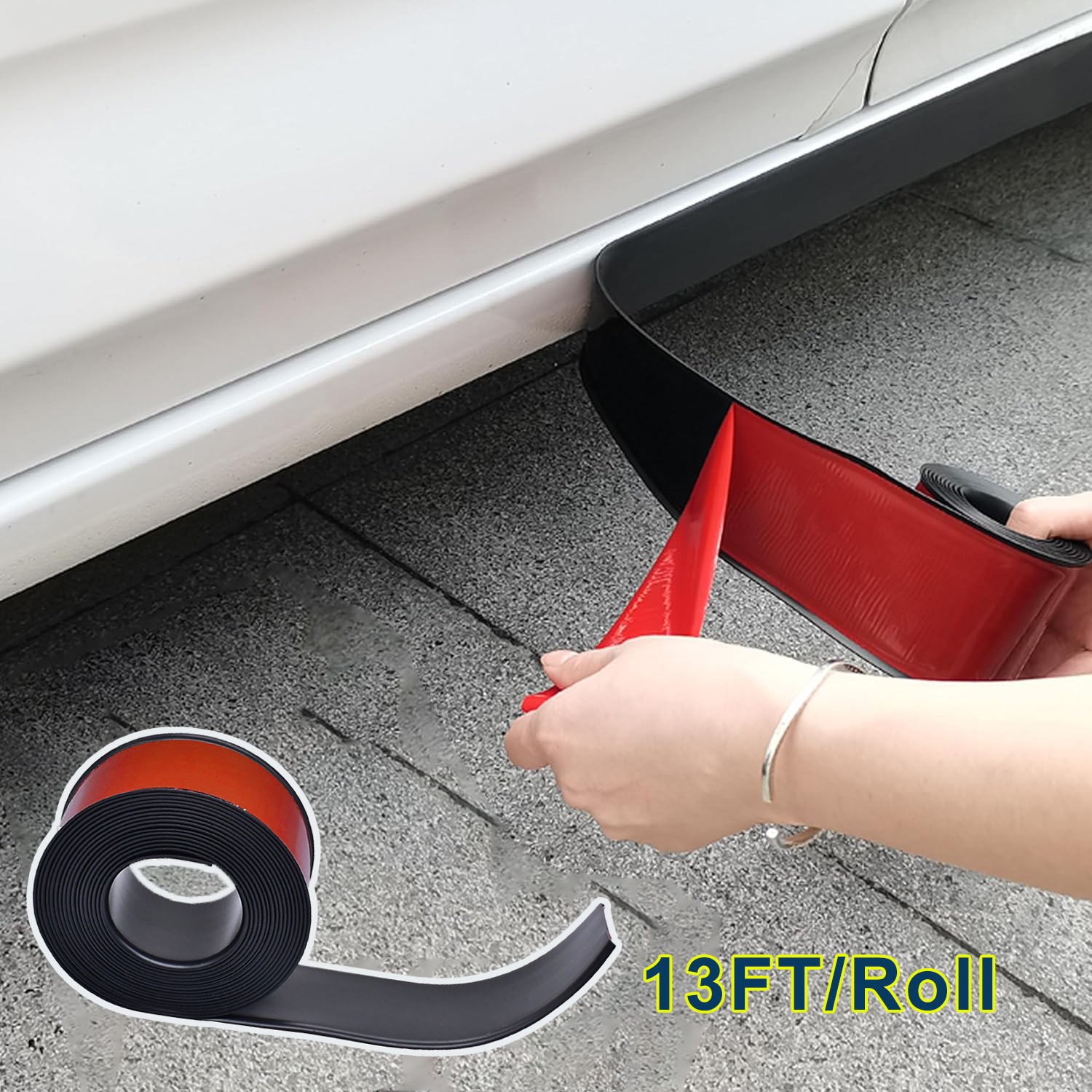4M/13FT Side Skirt Rocker Panel Trim Customized For Dodge Bumper Protector Strip 4M/13FT Side Skirt Rocker Panel Trim Customized For Dodge Bumper Protector Strip