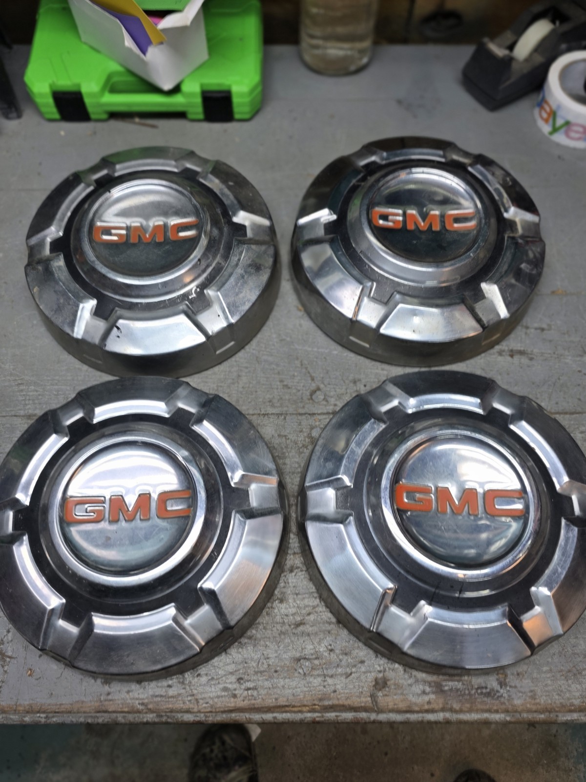 1968 1974 VINTAGE GMC CHEVROLET PICKUP TRUCK JIMMY HUBCAPS WHEEL COVERS 1/2 TON 1968 1974 VINTAGE GMC CHEVROLET PICKUP TRUCK JIMMY HUBCAPS WHEEL COVERS 1/2 TON